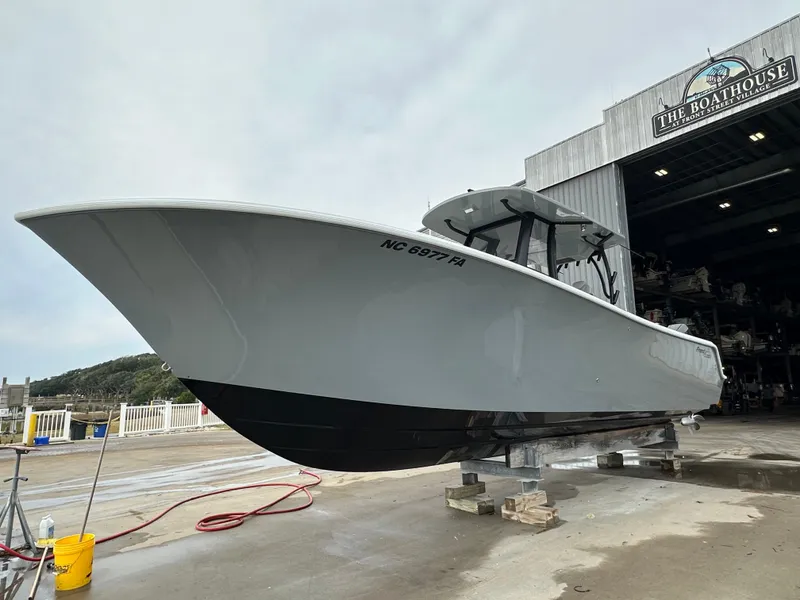 Slide: The Image of 2023 Front Runner 33 Center Console boat at The Boathouse. - 18