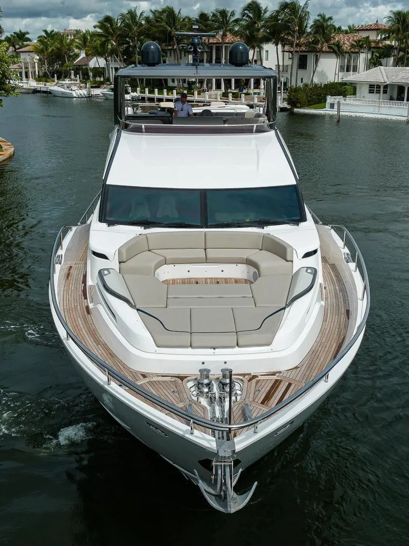Slide: The Image of 2022 Princess Y85 Motor Yacht cruising in a scenic waterway. - 4