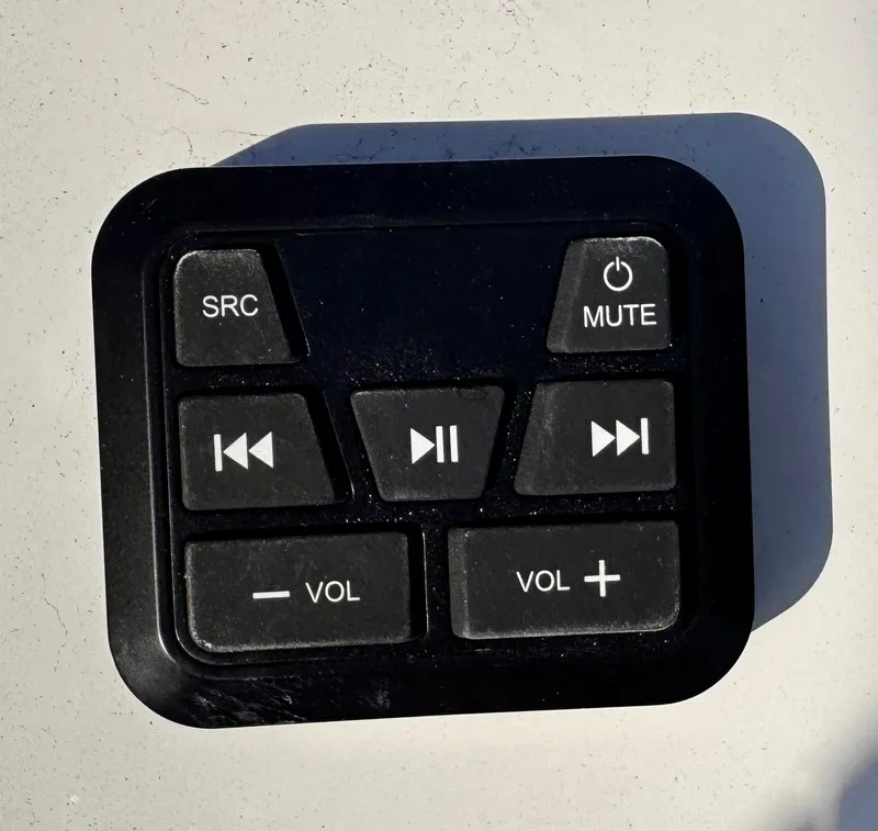Slide: The Image of Audio control panel on 2025 Sea Pro 245 FLX boat. - 50