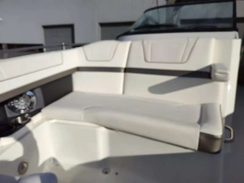 Slide: The Image of 2018 Formula 350 Crossover Bowrider interior seating area. - 26