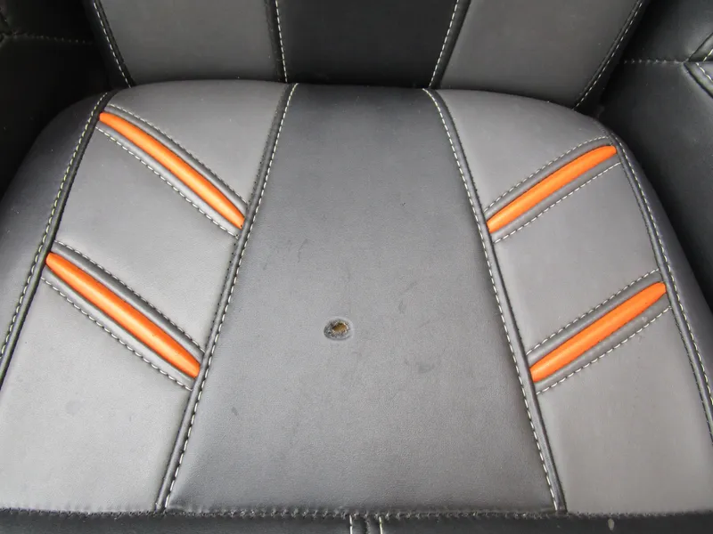Slide: The Image of Black and orange seat detail of 2017 Nitro Z20 Z-Pro High Performance. - 32