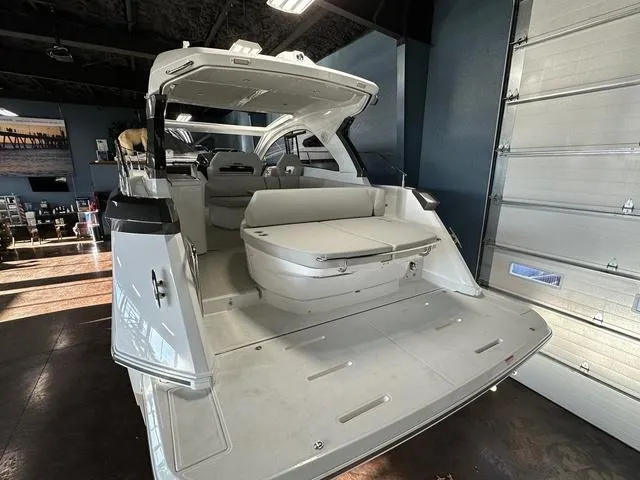 Slide: The Image of 2024 Beneteau Gran Turismo 41 yacht interior, showcasing spacious seating and modern design. - 23