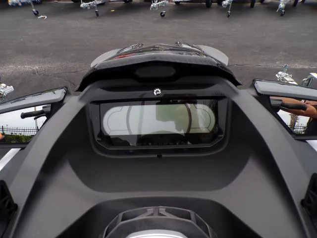 Slide: The Image of 2024 Sea-Doo Waverunner RXP-X 325 dashboard view, Fiery Red Premium model. - 3