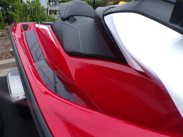 Slide: The Image of 2024 Sea-Doo RXP-X 325 Ibr Fiery Red Premium, sleek design, close-up view. - 7
