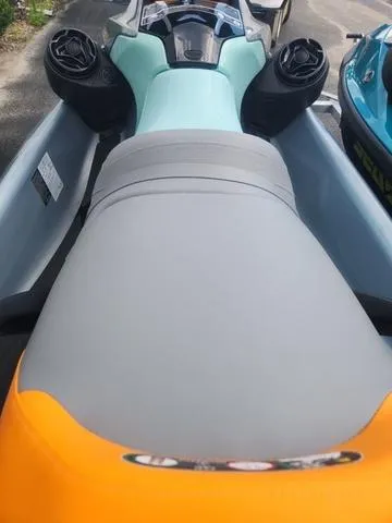 Slide: The Image of 2024 Sea-Doo Waverunner GTI with sleek design and comfortable seating. - 26