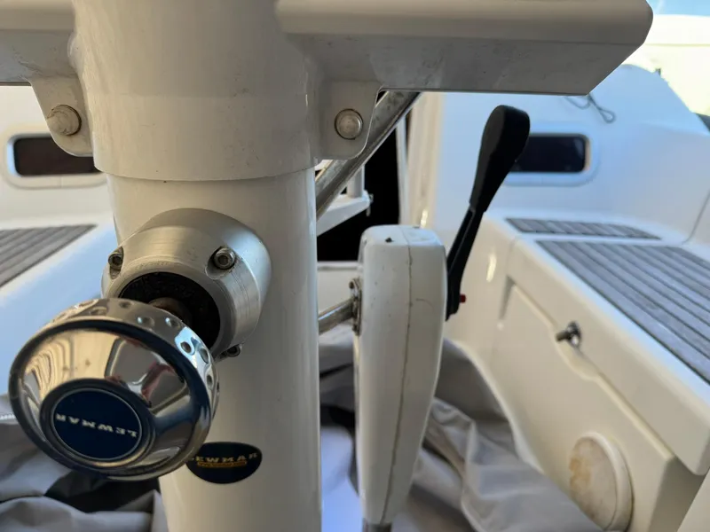Slide: The Image of Close-up of Beneteau Oceanis 34 cockpit controls, 2013 model. - 10