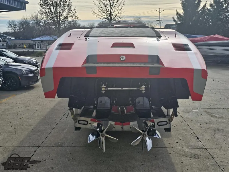 Slide: The Image of Rear view of 2010 Outerlimits 52 SL powerboat with dual propellers. - 38