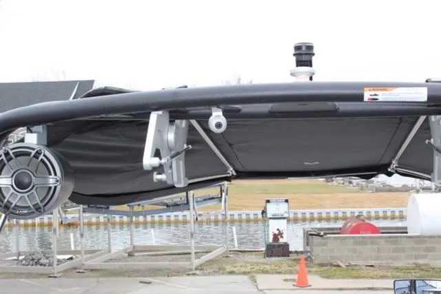 Slide: The Image of 2024 Nautique Super Air Nautique GS22 boat tower with speakers and accessories. - 17