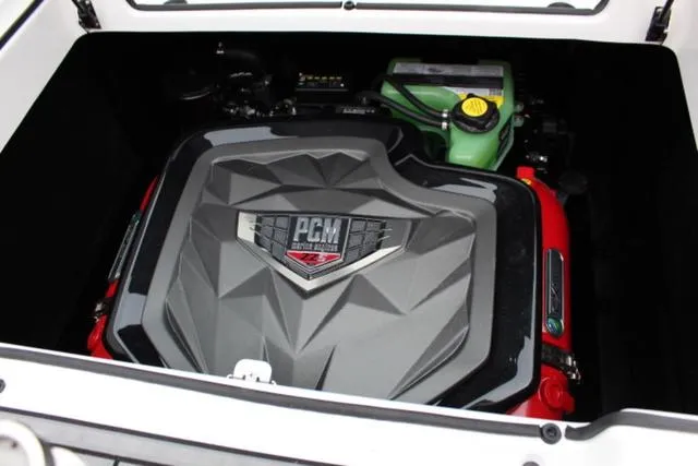 Slide: The Image of 2024 Nautique Super Air Nautique GS22 engine compartment with PCM motor. - 29