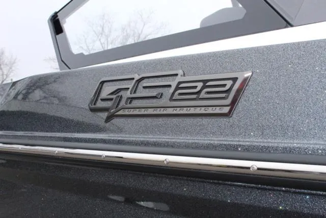 Slide: The Image of 2024 Nautique Super Air Nautique GS22 logo on sleek boat exterior. - 4