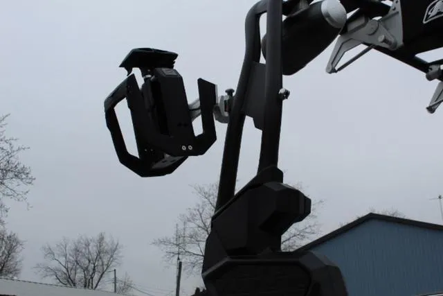 Slide: The Image of 2024 Nautique Super Air Nautique GS22 wakeboard tower detail against cloudy sky. - 6