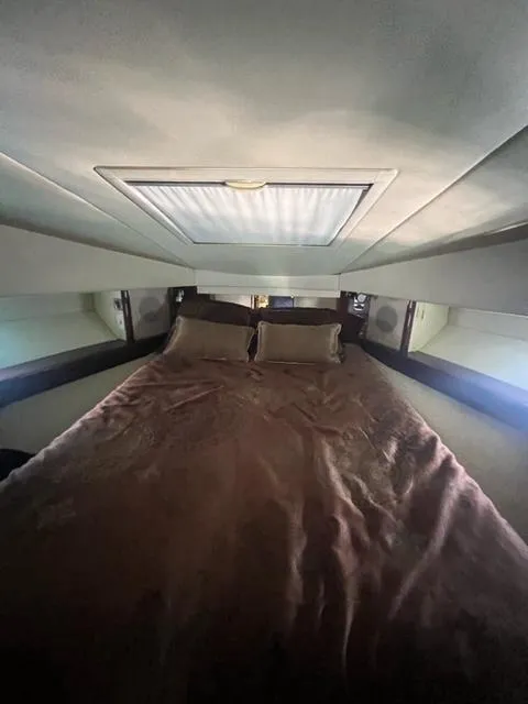 Slide: The Image of Luxurious bedroom interior of 2012 Sea Ray 500 Sundancer yacht. - 20