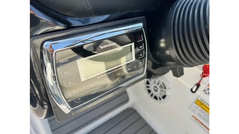 Slide: The Image of 2012 Sea-Doo 230 Challenger SE dashboard with Rockford Fosgate stereo system. - 9