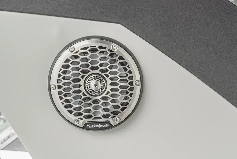 Slide: The Image of Rockford Fosgate speaker on 2024 Cruisers Yachts 38 GLS OB. - 44