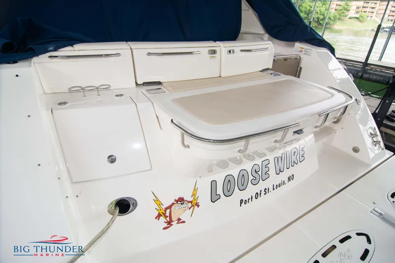 Slide: The Image of Sea Ray 540 Sundancer 2013 yacht, "Loose Wire," docked at Port of St. Louis, MO. - 9