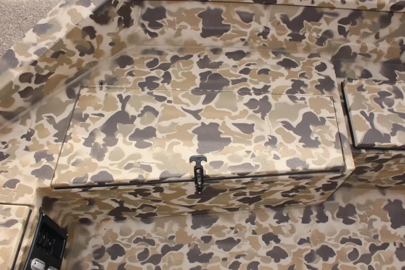 Slide: The Image of Camouflage interior of 2025 Excel 1860 Viper F4 CC boat. - 20