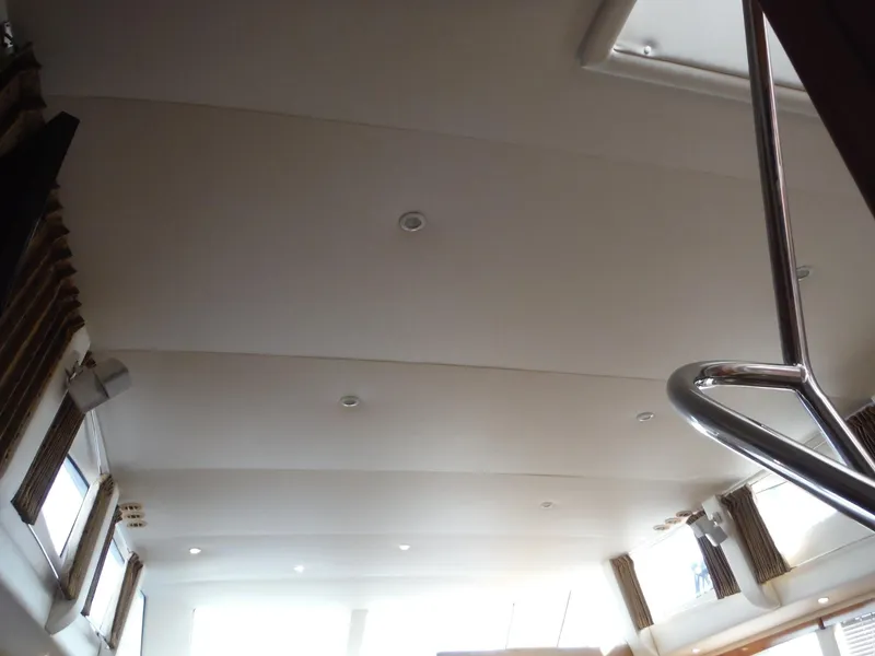 Slide: The Image of Interior ceiling view of 2001 Carver 466 Motor Yacht with modern lighting. - 32