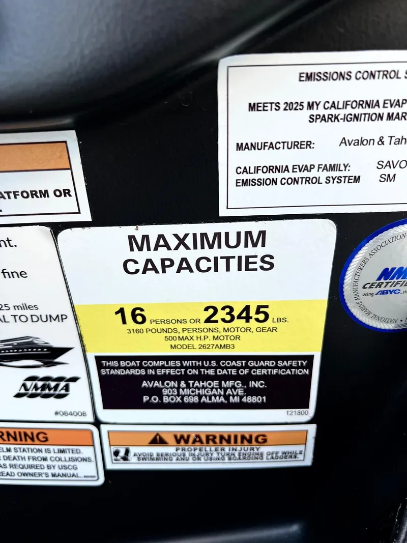 Slide: The Image of Avalon 27' Excalibur Carbon Series Elite Windshield w/ 500HP Mercury! 2025 - 6