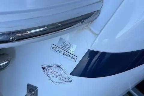 Slide: The Image of 2005 Cobalt 282 boat with Kevlar sticker and identification plate. - 16