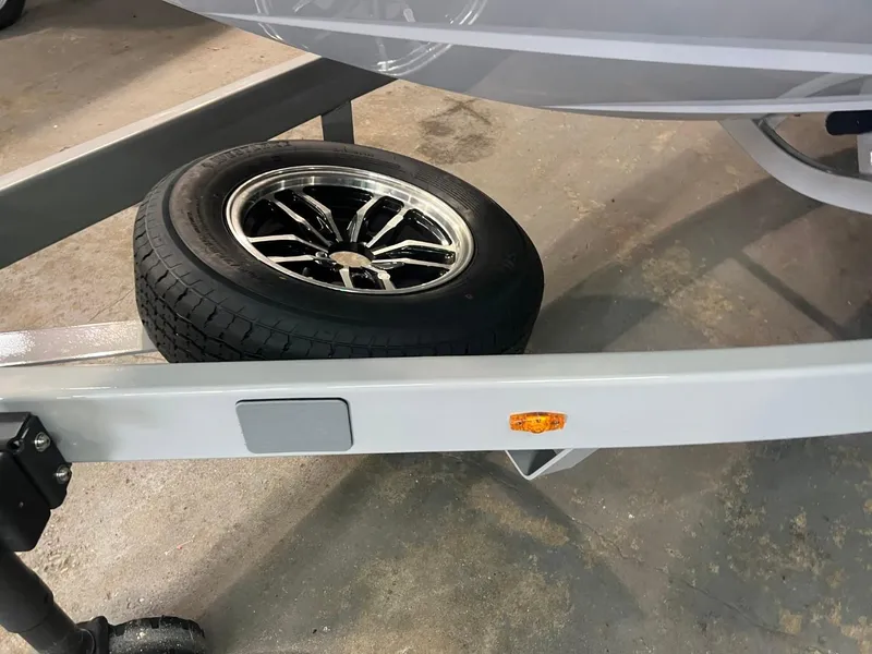 Slide: The Image of 2024 Supreme S220 trailer with spare tire and sleek alloy wheel. - 43