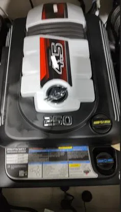 Slide: The Image of 2025 Monterey 224FS engine, featuring 4.5L V6, 250 horsepower. - 17