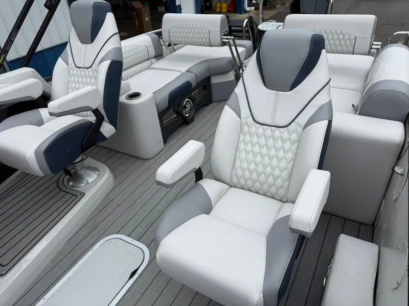 Slide: The Image of 2025 Avalon Catalina Quad Lounger Shift with luxurious seating and modern design. - 10