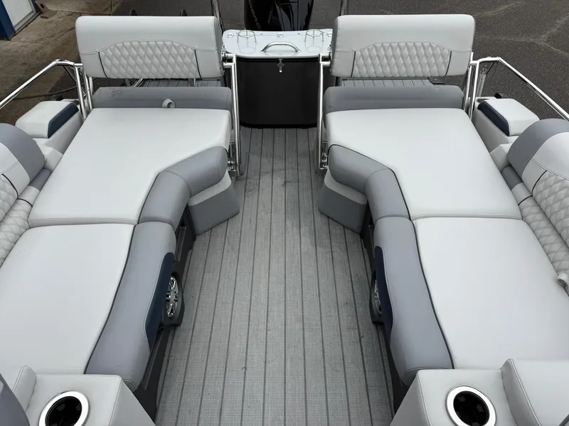 Slide: The Image of 2025 Avalon Catalina Quad Lounger Shift with luxurious seating and modern design. - 15