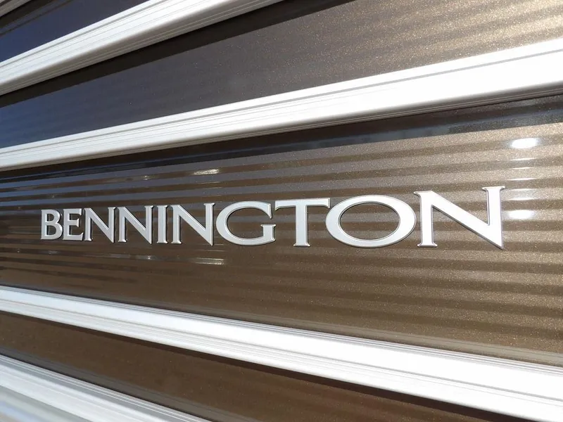 Slide: The Image of Bennington S Quad Bench 21 SSR 2025 logo on metallic surface. - 35