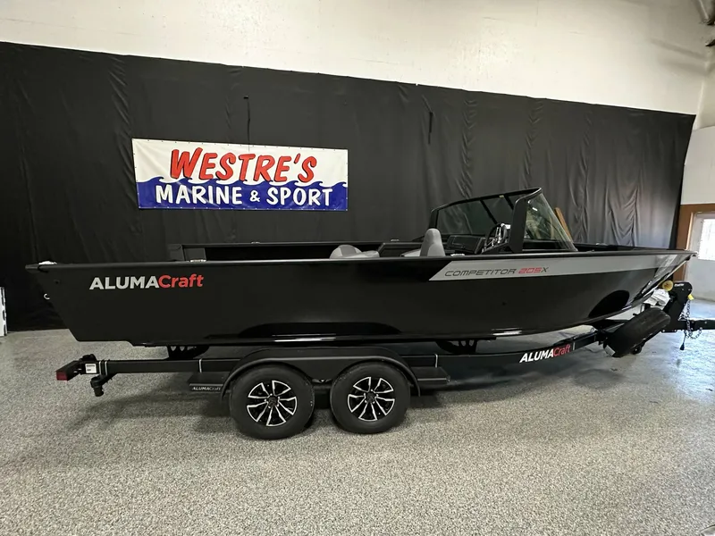 The Image of 2025 Alumacraft Competitor 205X Sport boat on display at Westre's Marine & Sport. - 0