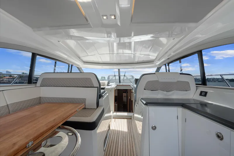 Slide: The Image of Interior of 2018 Jeanneau Leader 46 yacht with sleek design and modern amenities. - 20