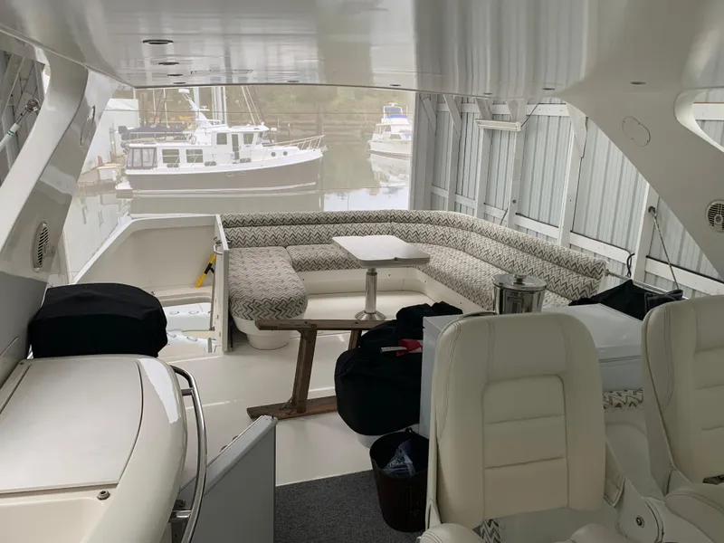 Slide: The Image of Inflatable boat docked beside 1997 Bayliner 5788 Pilot House Motoryacht. - 13