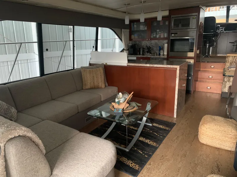 Slide: The Image of Engine room of a 1997 Bayliner Pilothouse with electrical panels and equipment. - 26