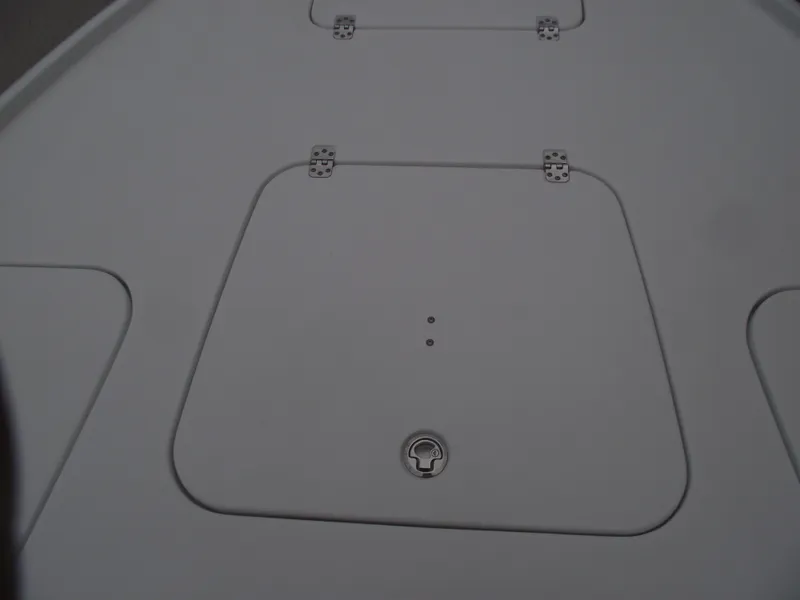 Slide: The Image of 2019 Sea Hunt BX 22 BR boat deck hatch with secure latch. - 13