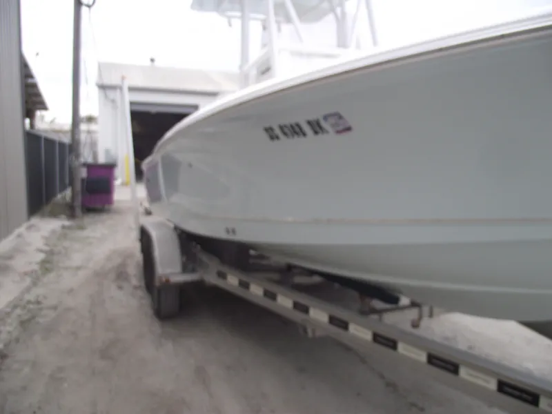 Slide: The Image of 2019 Sea Hunt BX 22 BR boat on trailer in storage facility. - 3