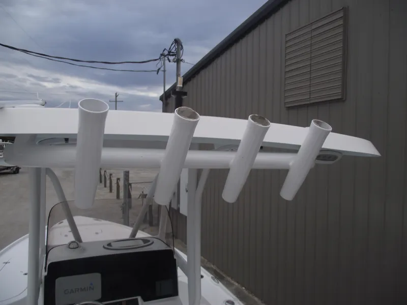 Slide: The Image of 2019 Sea Hunt BX 22 BR boat with rod holders and electronics. - 43