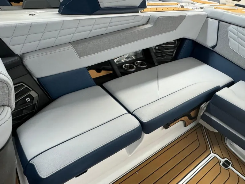 Slide: The Image of 2024 Nautique Super Air Nautique G23 interior seating with modern design and premium materials. - 39
