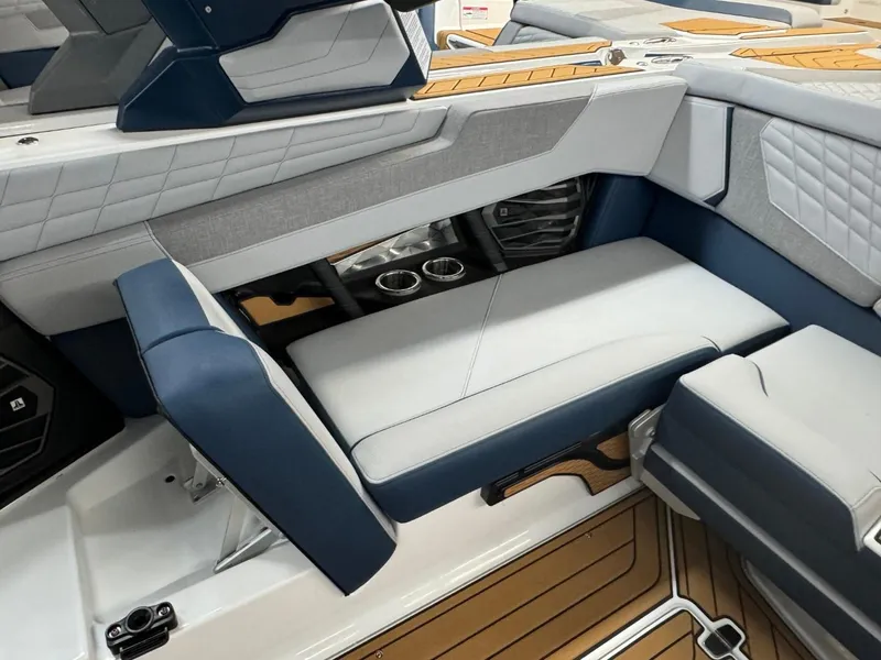 Slide: The Image of 2024 Nautique Super Air Nautique G23 interior seating with modern design and premium materials. - 40
