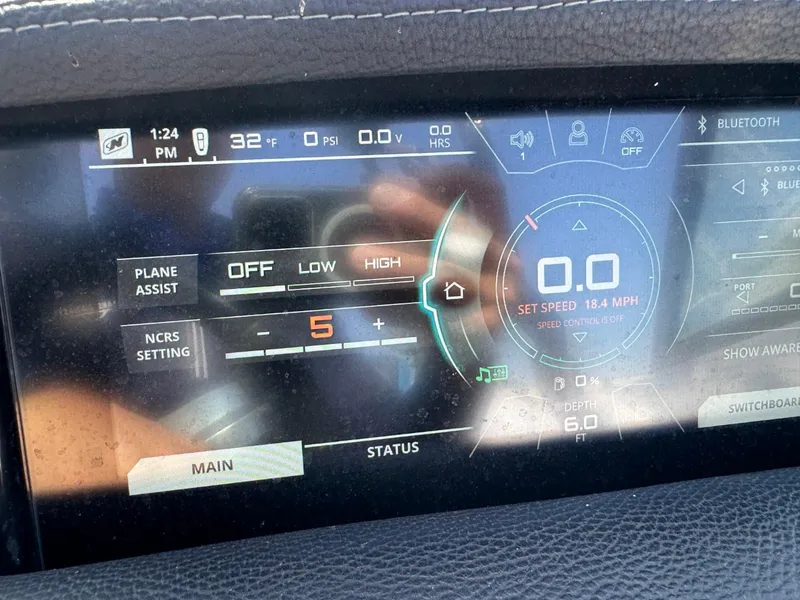 Slide: The Image of Dashboard of 2018 Nautique Super Air Nautique GS24 boat, showing speed and settings. - 33