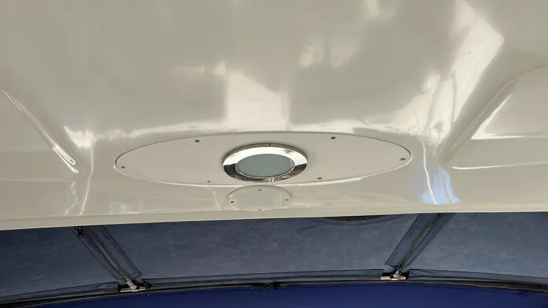 Slide: The Image of Ceiling light fixture on 2008 Sea Ray 380 Sundancer boat interior. - 33