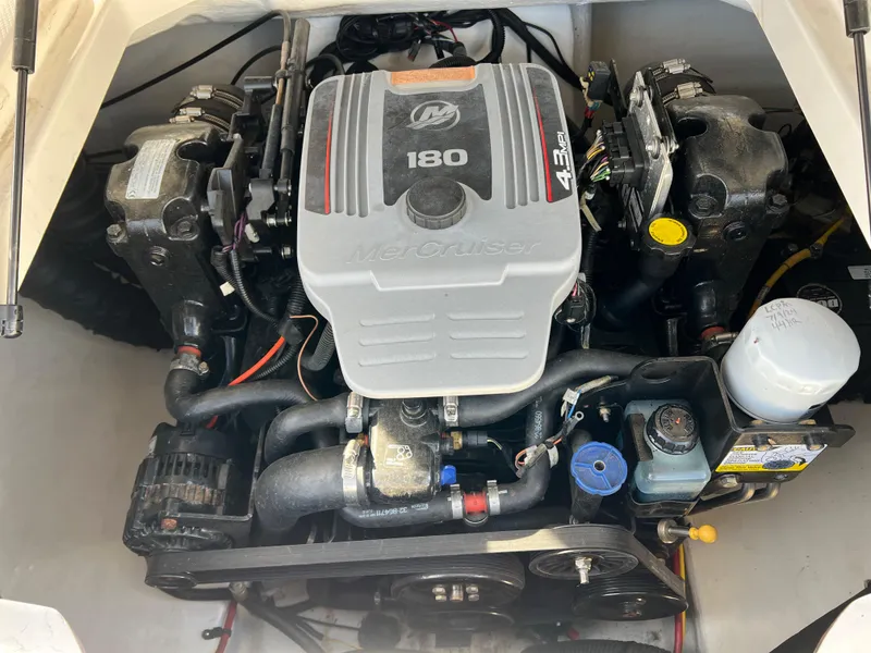 Slide: The Image of 2017 Chaparral 19 H2O Sport engine, showcasing a powerful 4.3L V6 motor. - 22