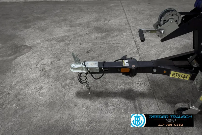 Slide: The Image of Trailer hitch of a 2021 Lowe Skorpion 17 on concrete floor. - 43