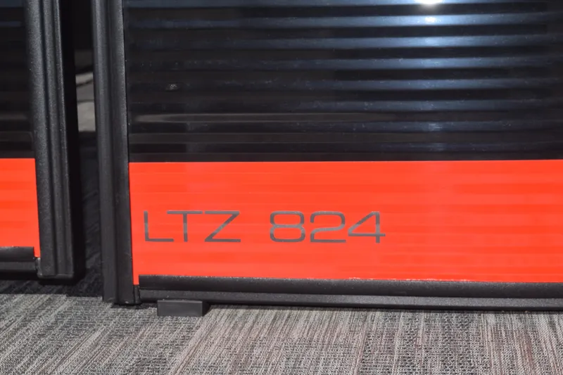 Slide: The Image of Close-up of Qwest E-Class 824 RLS, 2025 model, with "LTZ 824" marking. - 9