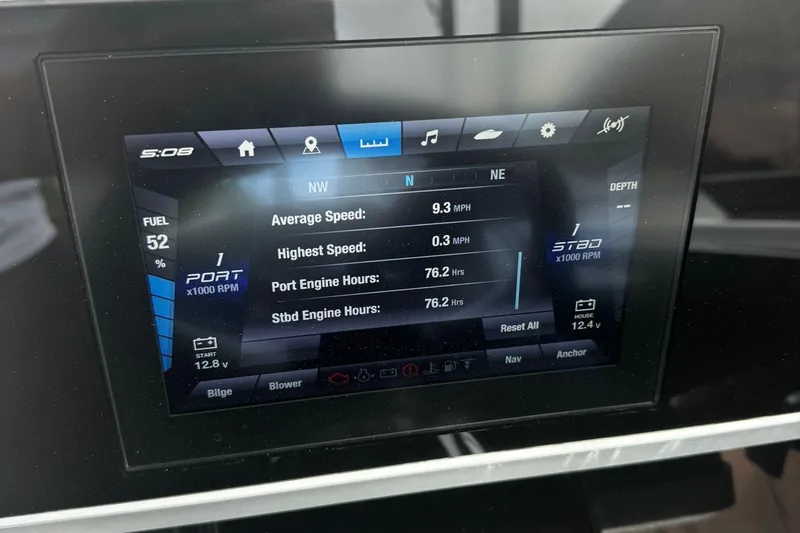 Slide: The Image of Yamaha AR250 2021 dashboard display showing speed and engine hours. - 9