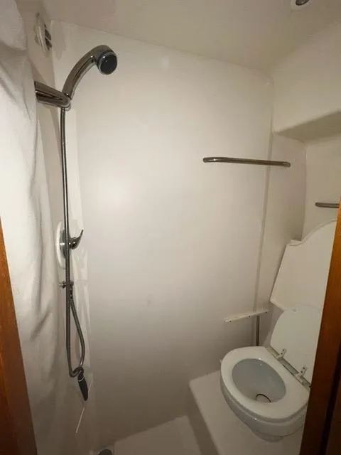 Slide: The Image of 2007 Tiara Yachts 4300 Sovran bathroom with shower and toilet. - 42