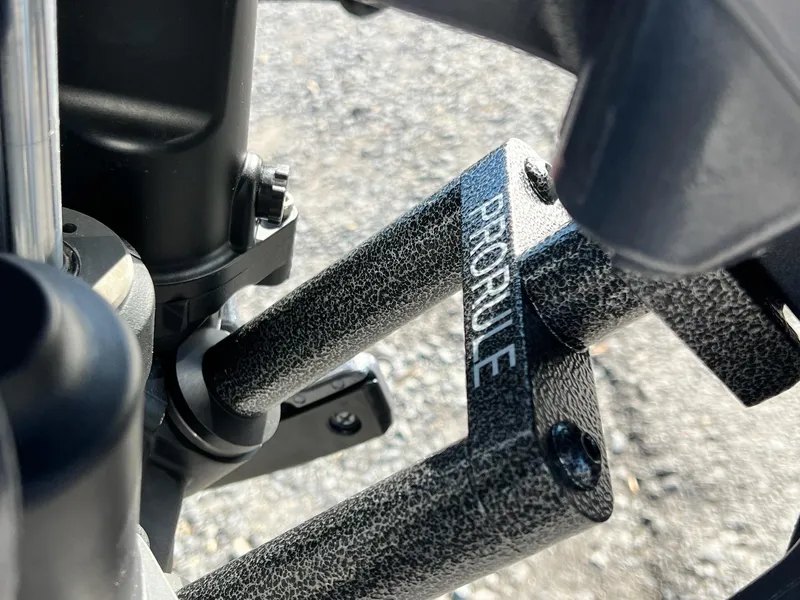 Slide: The Image of Close-up of 2025 Skeeter ZXR 21 ProRule component with textured finish. - 39