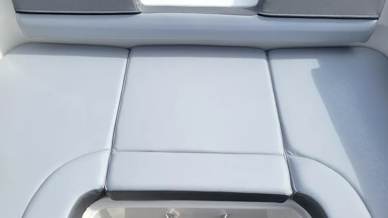 Slide: The Image of 2025 Bayliner D22 boat interior seating, featuring sleek, modern design and comfortable upholstery. - 21