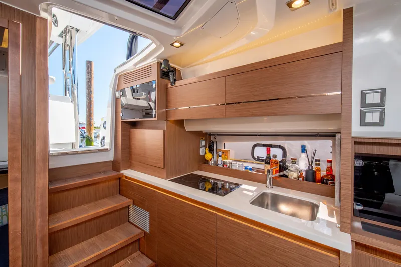 Slide: The Image of Modern kitchen interior of 2021 Jeanneau Leader 12.5 WA yacht. - 46