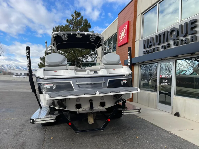 Slide: The Image of 2016 MasterCraft X46 boat outside Nautique dealership in Utah. - 4