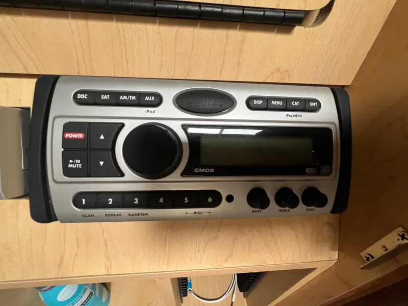 Slide: The Image of Boat stereo system in a 2008 Sea Ray 280 Sundancer cabin. - 25