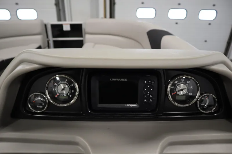 Slide: The Image of Storage compartment in 2025 Trifecta 24RF LE 2.75 boat, featuring sleek interior design. - 16